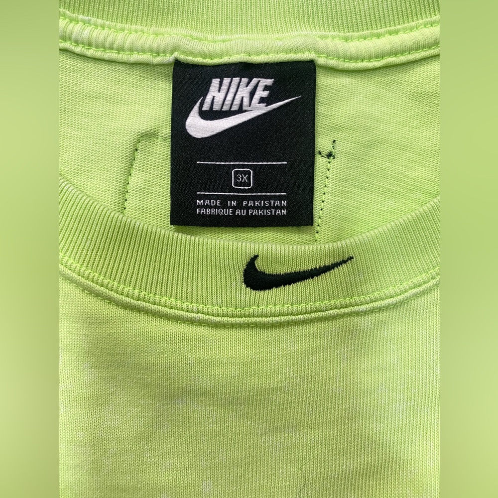 Nike Women's Just Do It Cropped Green Tank Top Sleeveless Size 3X - Picture 5 of 7